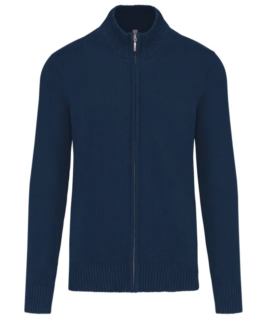 K971 - Heren cardigan met rits Navy