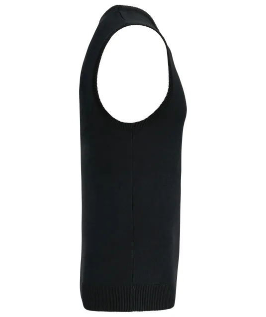 K969 - Heren spencer met v-hals Black