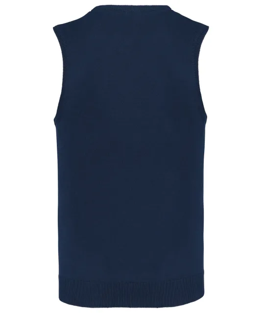 K969 - Heren spencer met v-hals Navy