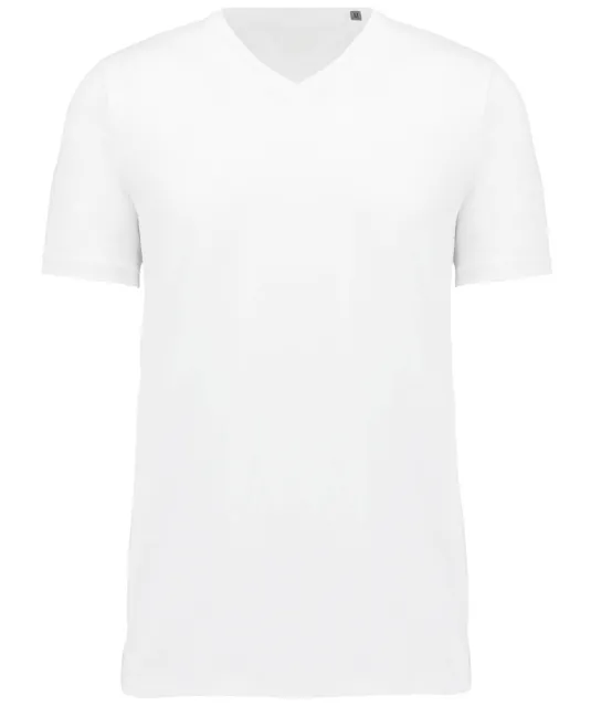 K3002 - Heren-t-shirt Supima® V-hals korte mouwen White