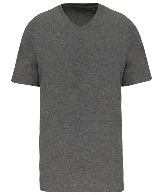 K3002 - Heren-t-shirt Supima® V-hals korte mouwen Grey Heather