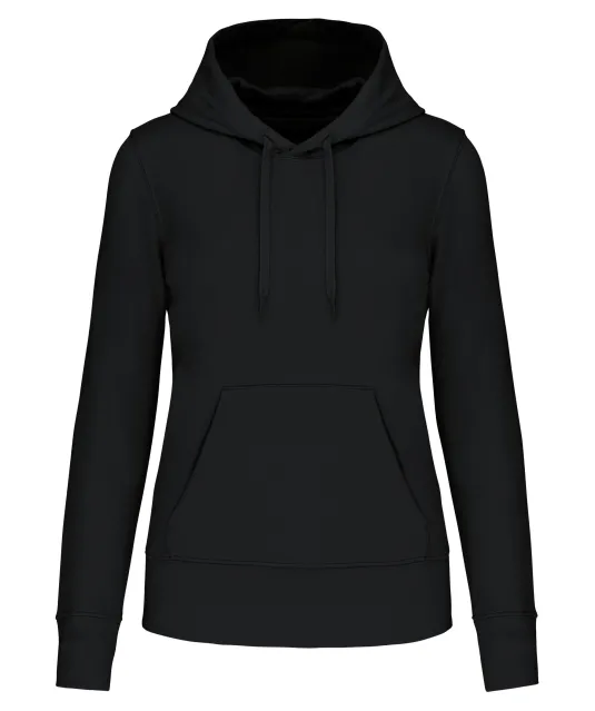 K4028 - Ecologische damessweater met capuchon Black
