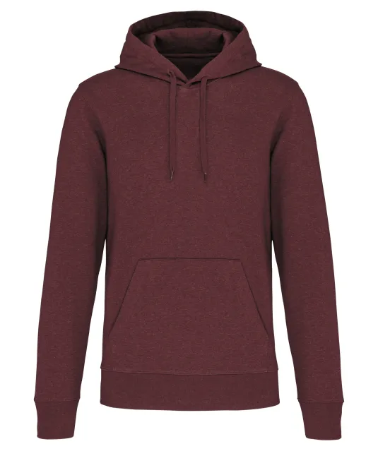K4027 - Ecologische herensweater met capuchon Wine Heather