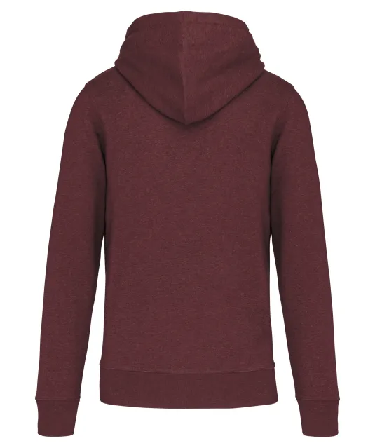 K4027 - Ecologische herensweater met capuchon Wine Heather