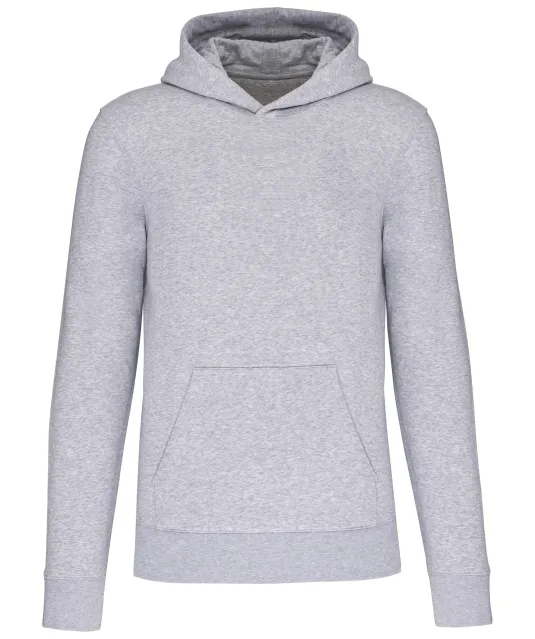 K4029 - Ecologische kindersweater met capuchon Oxford Grey