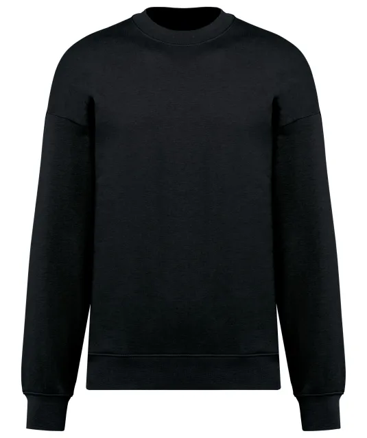 K4032 - Ecologische oversized uniseks sweater met ronde hals Black