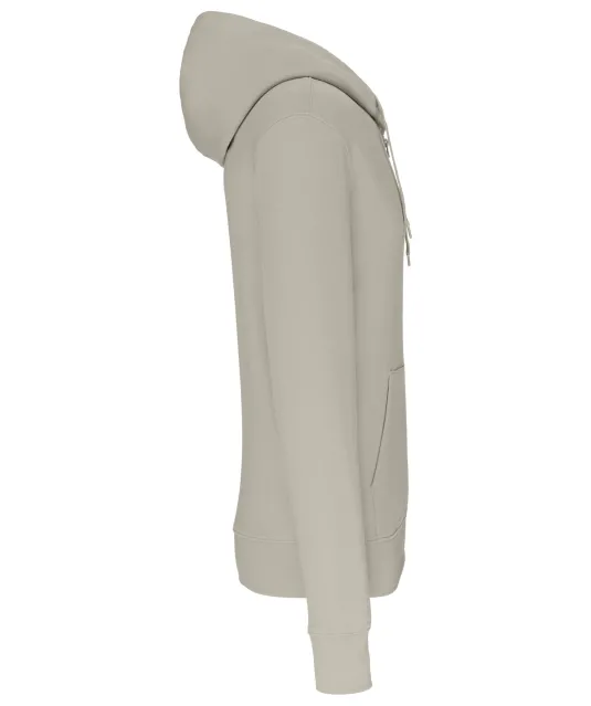K4030 - Ecologische herensweater met capuchon en ritssluiting Clay