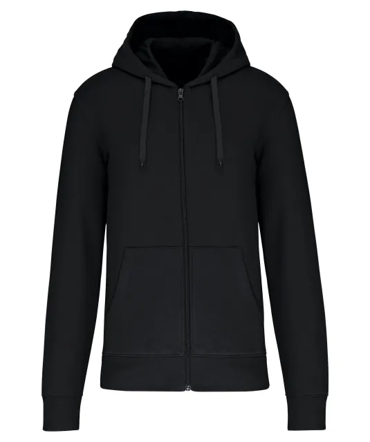 K4030 - Ecologische herensweater met capuchon en ritssluiting Black