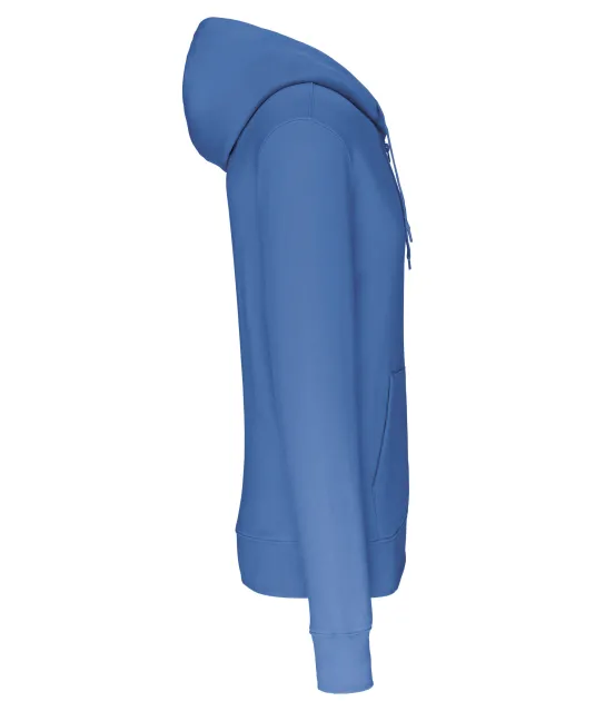 K4030 - Ecologische herensweater met capuchon en ritssluiting Light Royal Blue