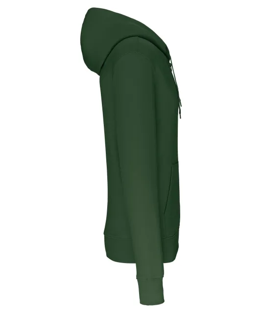 K4030 - Ecologische herensweater met capuchon en ritssluiting Forest Green