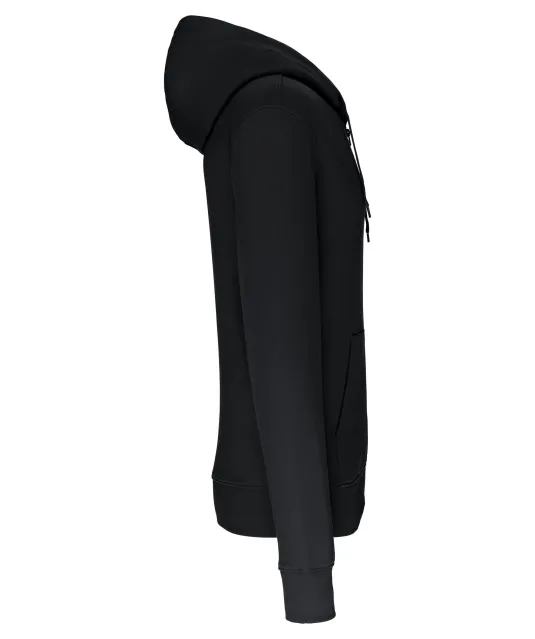 K4030 - Ecologische herensweater met capuchon en ritssluiting Black