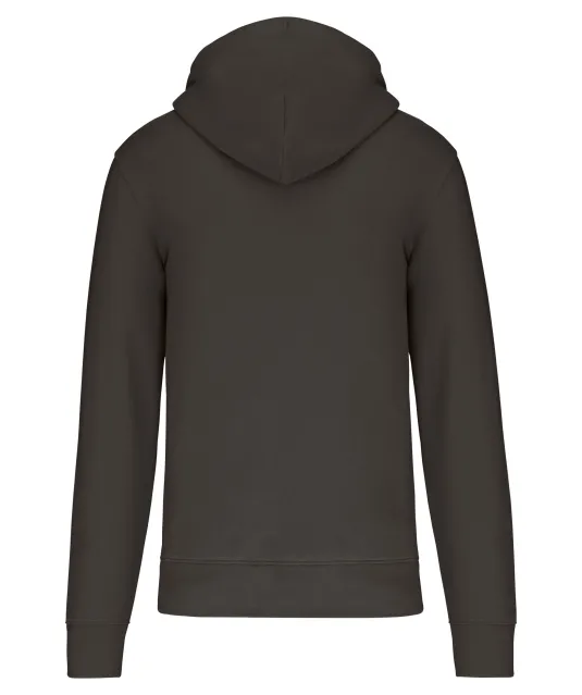 K4030 - Ecologische herensweater met capuchon en ritssluiting Dark Grey