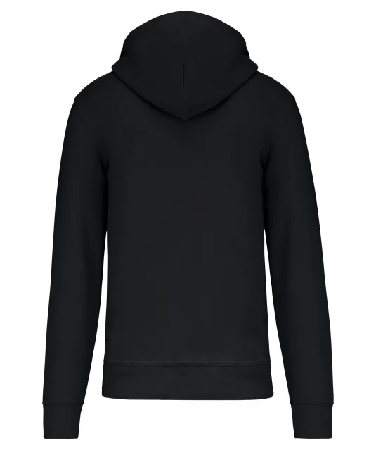 K4030 - Ecologische herensweater met capuchon en ritssluiting Black