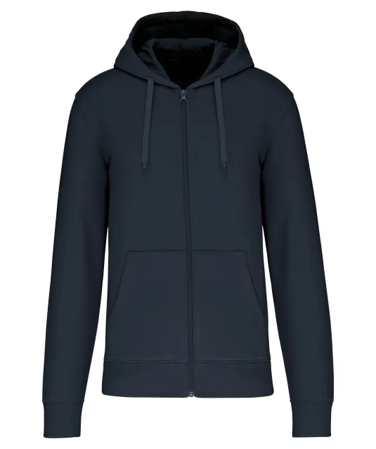 K4030 - Ecologische herensweater met capuchon en ritssluiting Navy