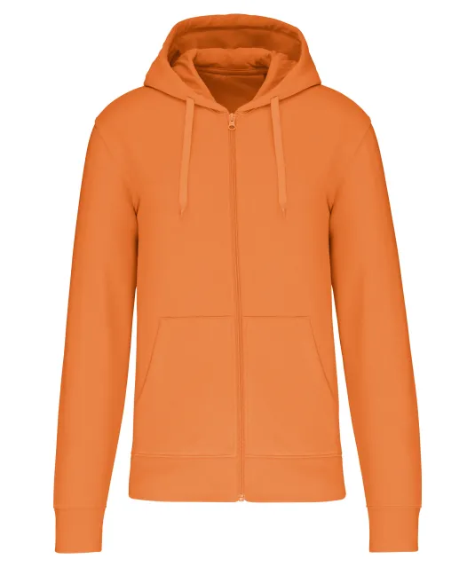 K4030 - Ecologische herensweater met capuchon en ritssluiting Light Orange