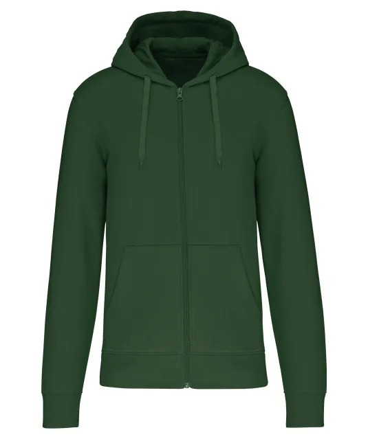 K4030 - Ecologische herensweater met capuchon en ritssluiting Forest Green