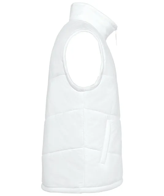 K6118 - Met fleece gevoerde bodywarmer White