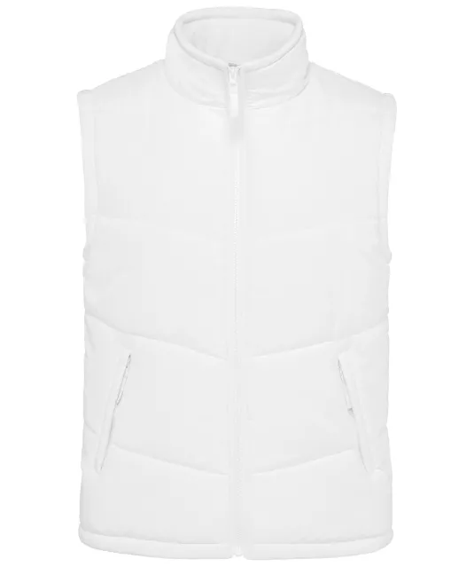 K6118 - Met fleece gevoerde bodywarmer White