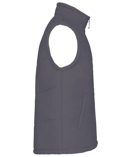 K6118 - Met fleece gevoerde bodywarmer Convoy Grey