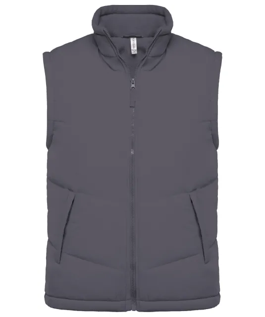 K6118 - Met fleece gevoerde bodywarmer Convoy Grey