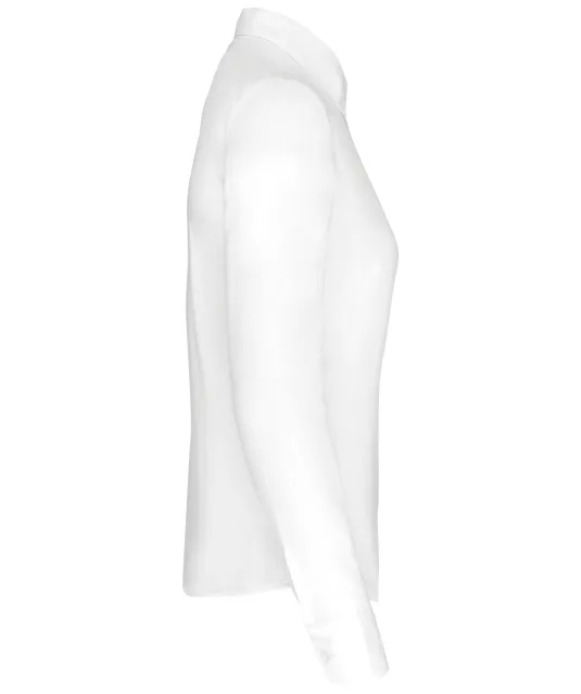 K549 - Overhemd in onderhoudsvriendelijk polykatoen-popeline dames White