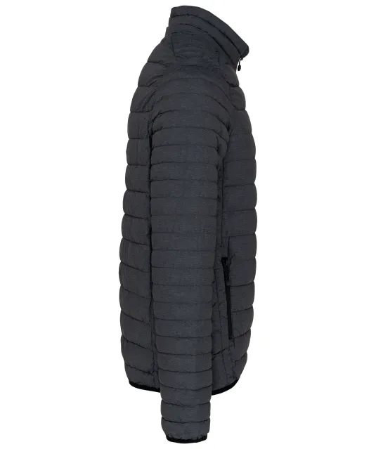 K6120 - Men's lightweight padded jacket Marl Dark Grey