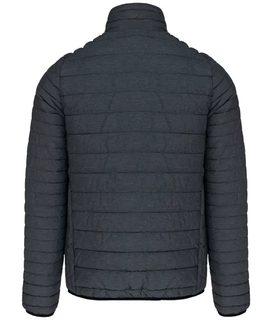 K6120 - Men's lightweight padded jacket Marl Dark Grey