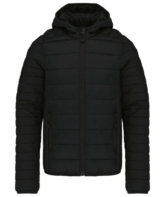 K6112 - Lichte kinderjas met capuchon Black