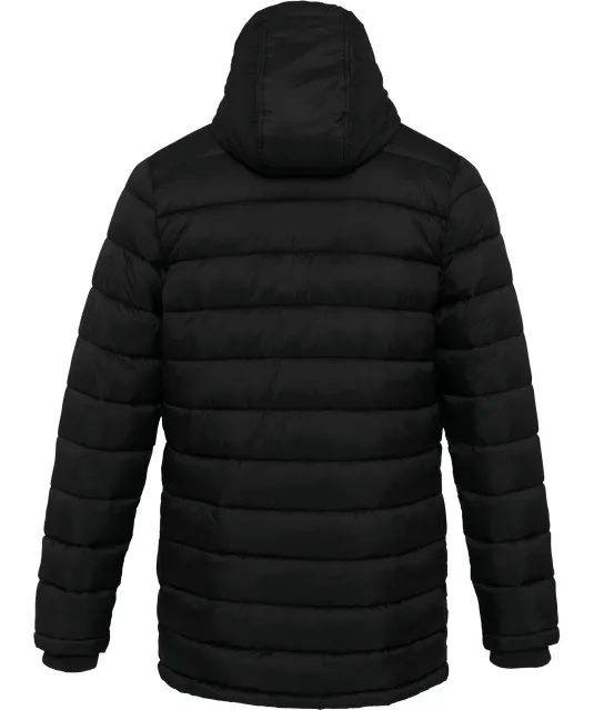 K6128 - Lichte herenparka met capuchon Black