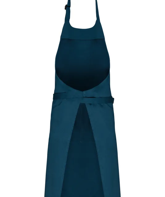 K8007 - Schort met zak van biologisch katoen Peacock Blue