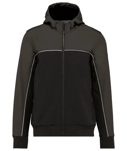 WK450 - 3-laags unisex softshelljas Black / Dark Grey