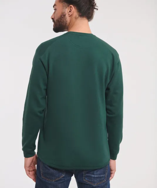 RU013M - Heavy Duty ronde hals sweater Black