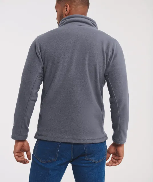 RU8700M - Men's Full Zip Outdoor Fleece Black