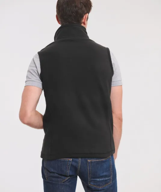 RU8720M - Men's Outdoor Fleece Gilet Black
