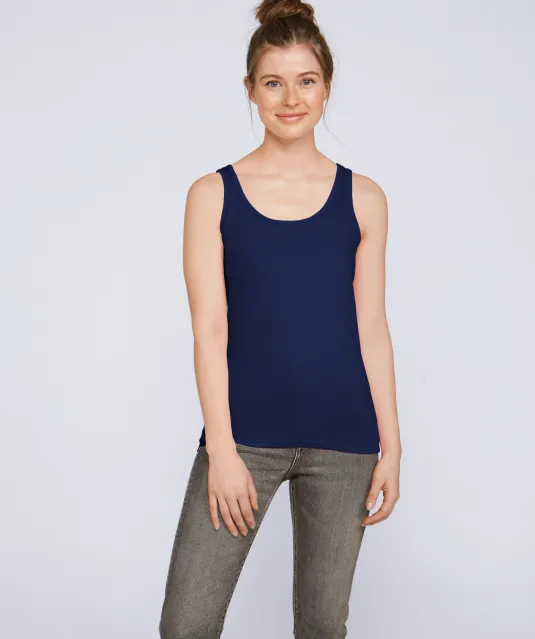GI64200L - Softstyle® Fitted Ladies' Tank Top White