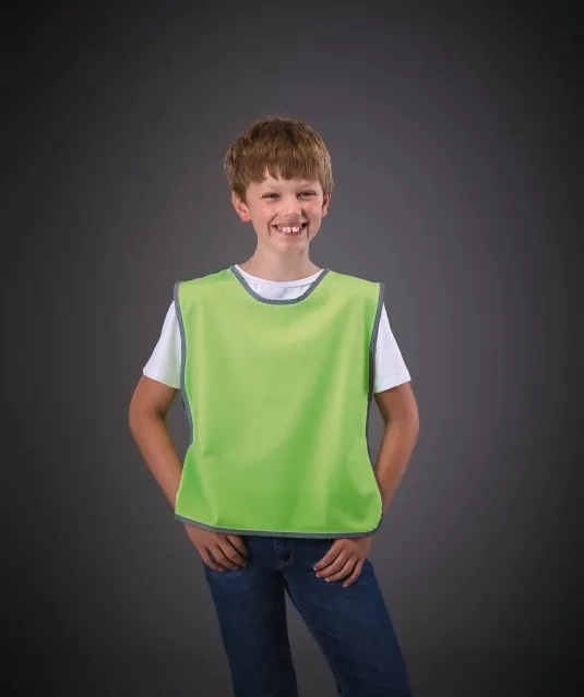YHVJ259 - Personalisatie veiligheidshesje met reflecterende rand Black