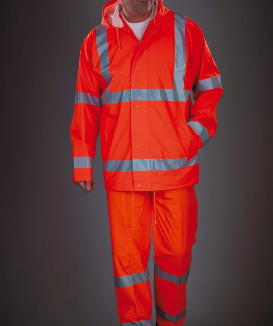 YHVS450 - Ademende regenjasj Hi-Vis Soft Flex Hi Vis Orange