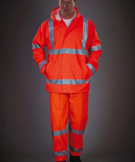 YHVS450 - Ademende regenjasj Hi-Vis Soft Flex Hi Vis Orange