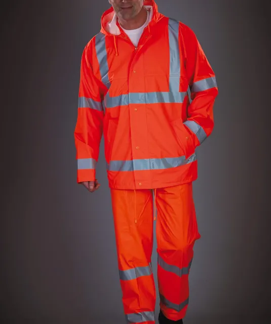 YHVS450 - Ademende regenjasj Hi-Vis Soft Flex Hi Vis Orange