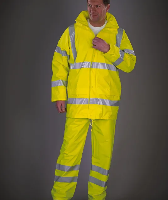 YHVS450 - Ademende regenjasj Hi-Vis Soft Flex Hi Vis Orange
