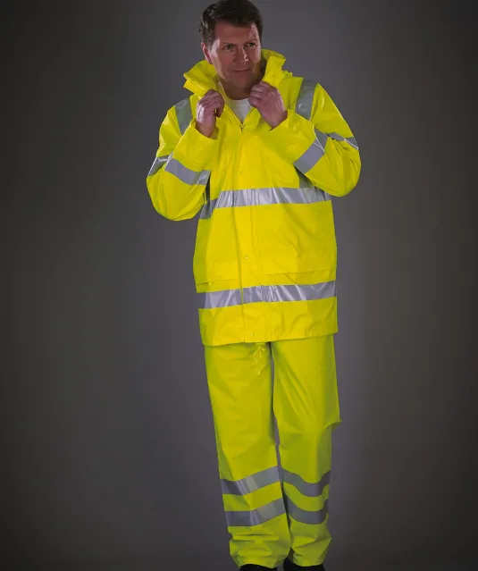 YHVS450 - Ademende regenjasj Hi-Vis Soft Flex Hi Vis Orange