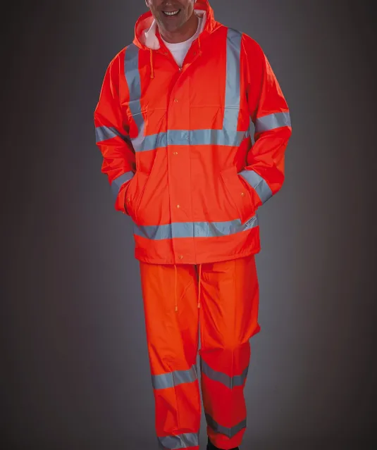 YHVS451 - Ademende regenbroek Hi-Vis Soft Flex Hi Vis Orange