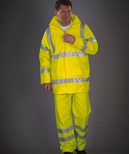 YHVS451 - Ademende regenbroek Hi-Vis Soft Flex Hi Vis Orange