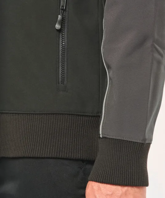 WK450 - 3-laags unisex softshelljas Black / Forest Green