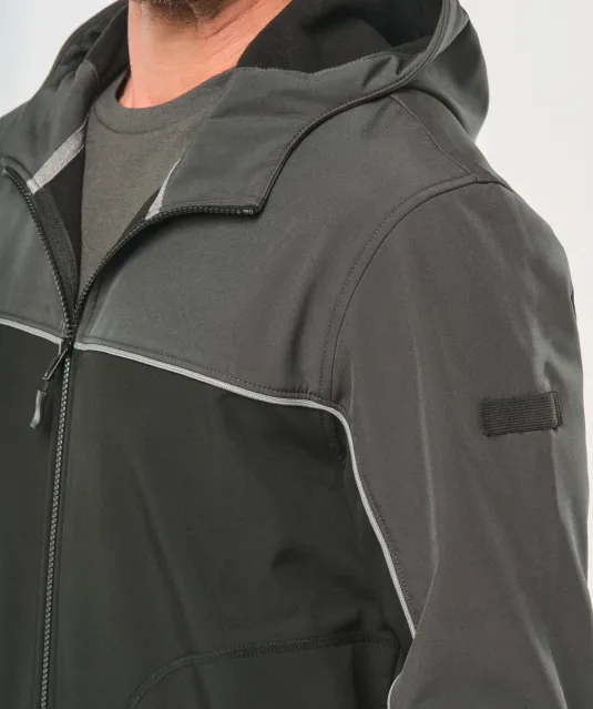 WK450 - 3-laags unisex softshelljas Black / Forest Green