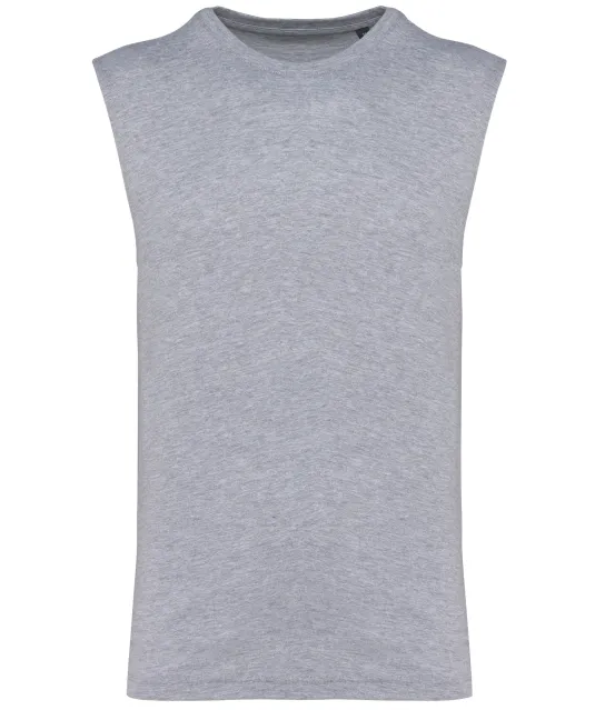 K3022IC - Duurzaam mouwloos heren-T-shirt Oxford Grey