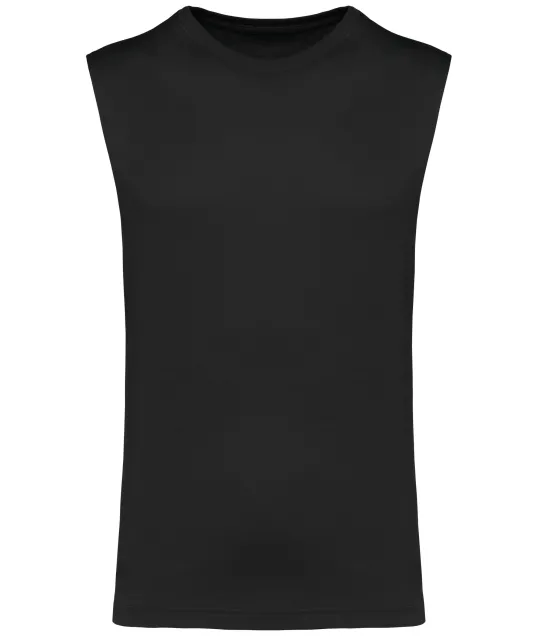 K3022IC - Duurzaam mouwloos heren-T-shirt Black
