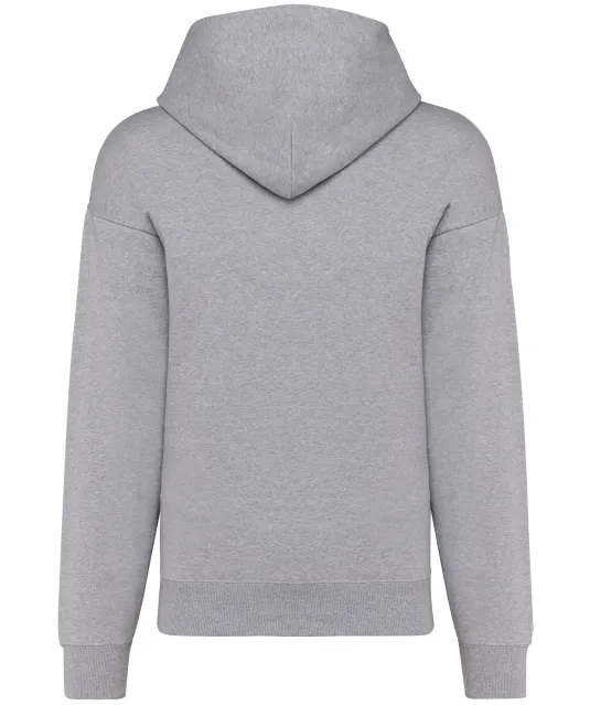 K4018 - Oversized fleece sweater met capuchon Oxford Grey
