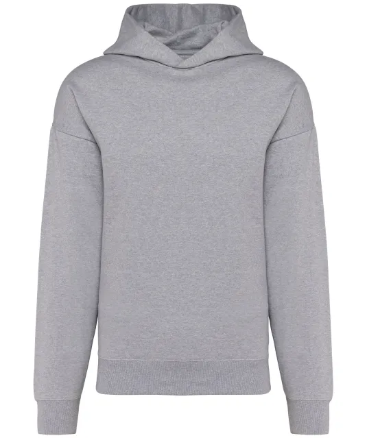 K4018 - Oversized fleece sweater met capuchon Oxford Grey