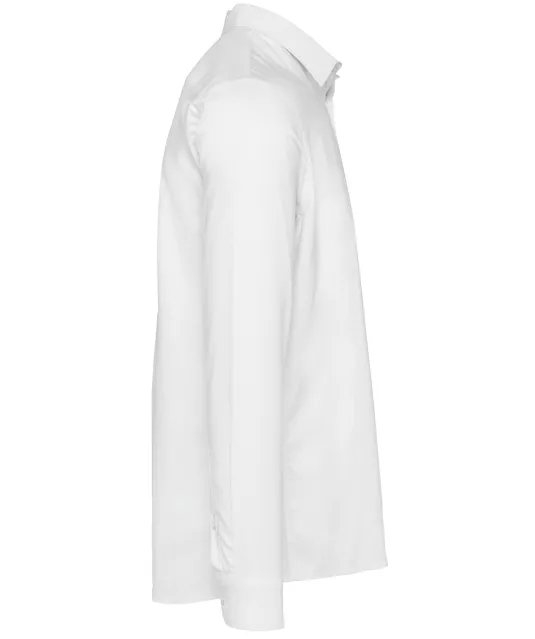 K595 - Heren overhemd Oxford lange mouwen White